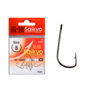 Крючки Saikyo KH-10006 Sode Ring BN № 6 (10шт) Крючки Saikyo KH-10006 Sode Ring BN № 6 (10шт)