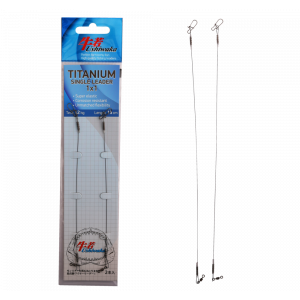 Поводок Ushiwaka Titanium Single UTS11512, 1х1, 12кг/15см, 2шт Поводок Ushiwaka Titanium Single UTS11512, 1х1, 12кг/15см, 2шт