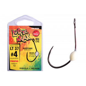 Крючки LureMax Trout LT37 # 4 Phospho (10шт) Крючки LureMax Trout LT37 # 4 Phospho (10шт)